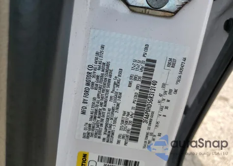 2016 Ford Fusion Se from USA, damaged, VIN 3FA6P0HD5GR313140